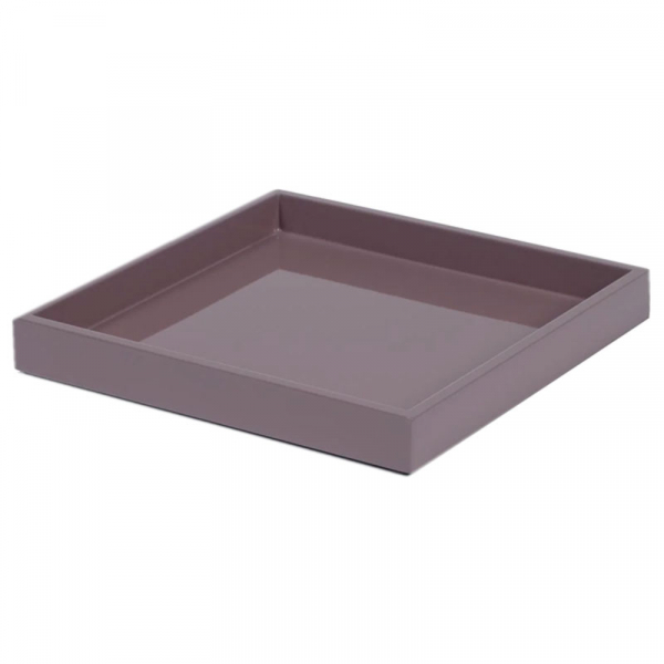 Mini Size Tray, square, paint Lacquer mauve